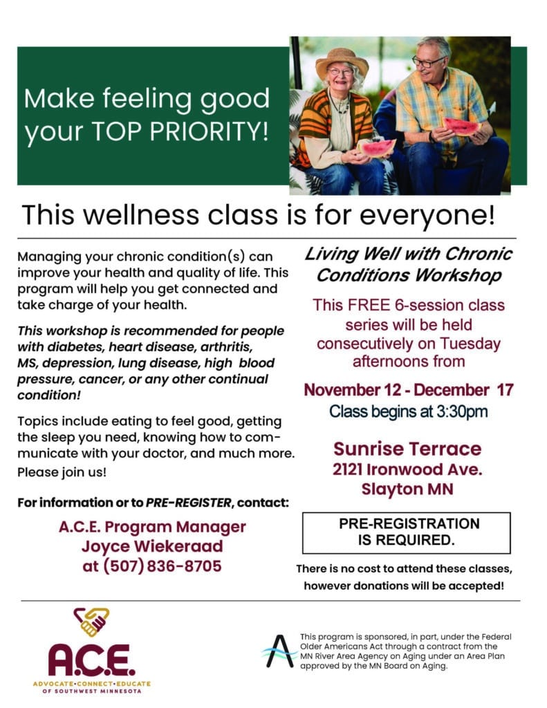 LWCC flyer MurrayCo SunriseTerrace class Nov Dec2024