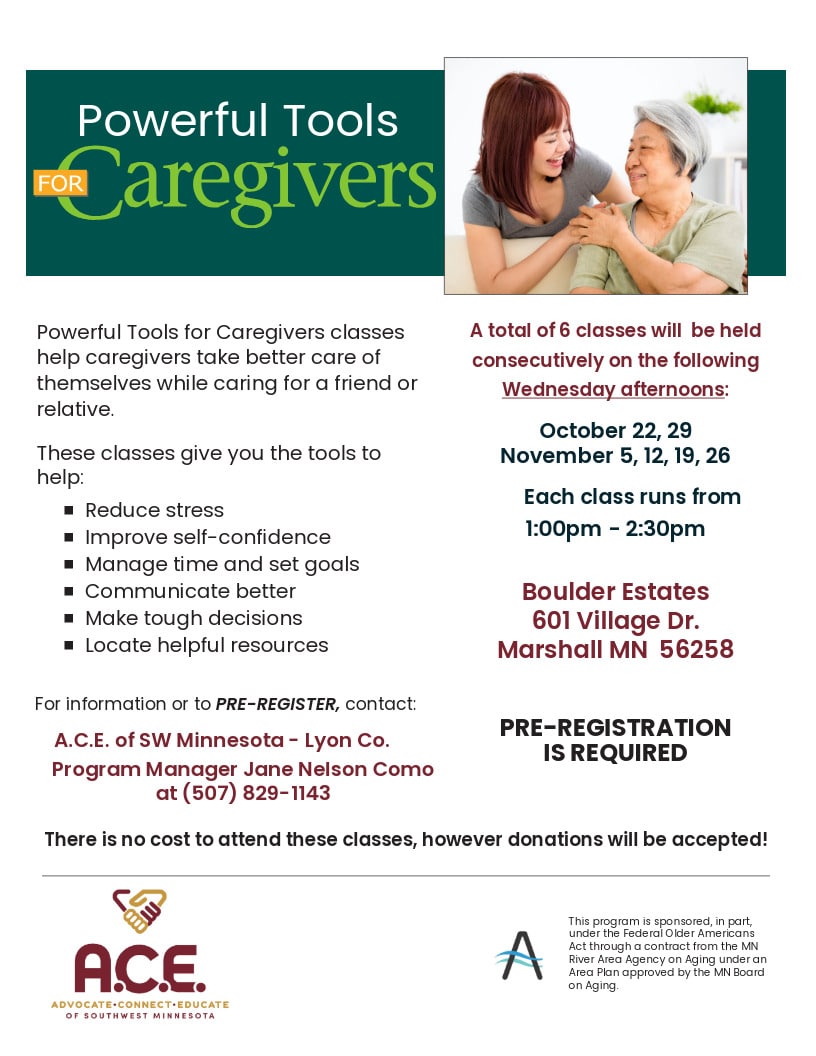 Powerful Tools for Caregivers series – Marshall MN