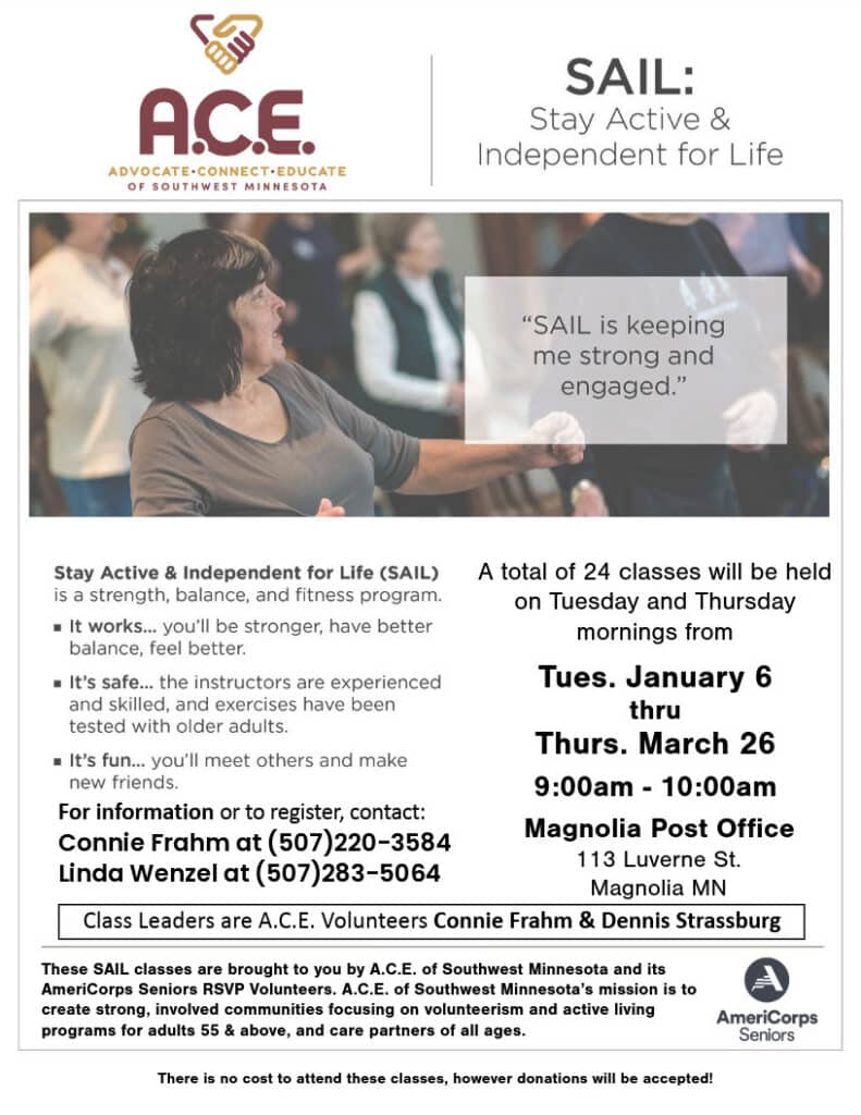 sail class flyer rsvp magnolia jan mar26