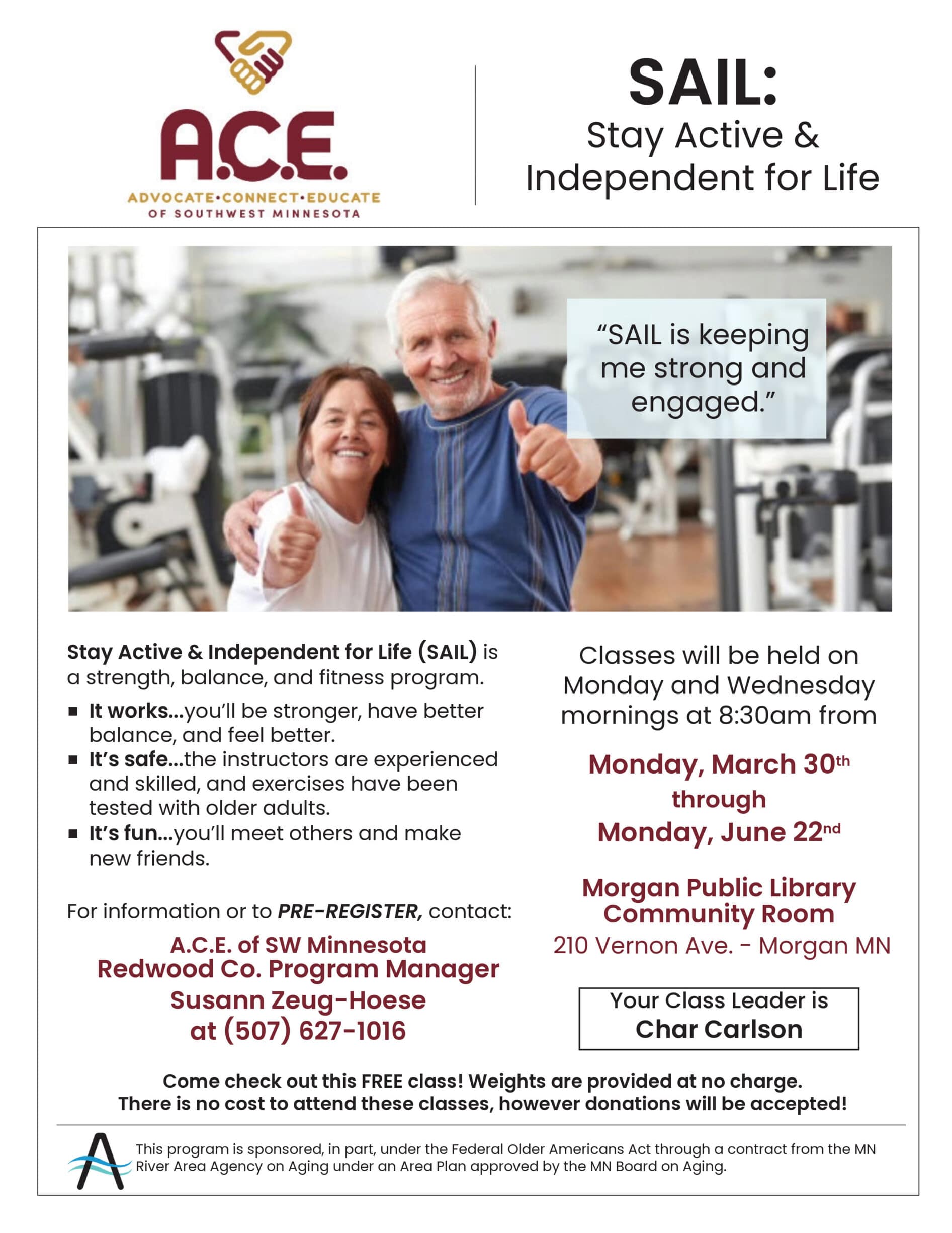 sail class flyer (iii d) morgan mar jun26