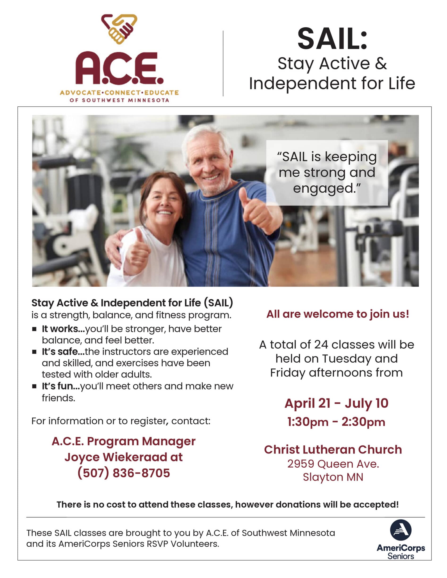 sail class flyer (rsvp) christ lutheran apr jul2026